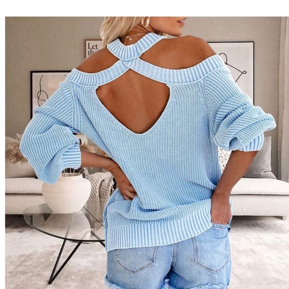 Sweaters | Cold Shoulder Criss Cross 